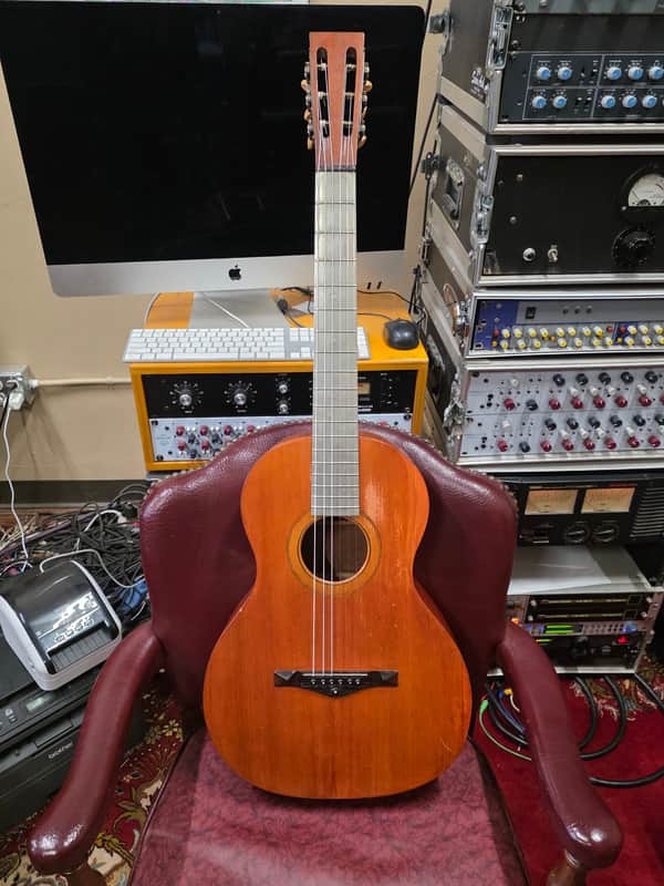 Wolfram The Triumph Metal Fret Board Slotted Headstock 12 Fret Parlor 1890s 1900s 1910s image 1