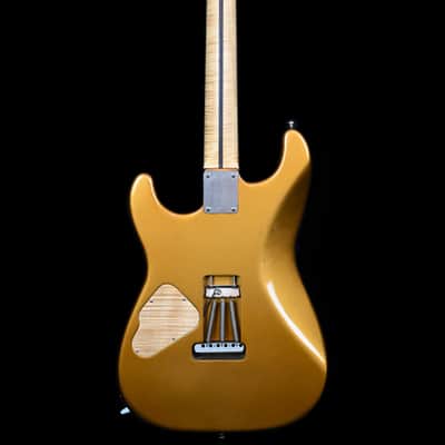 Gregor Guitars HSS Strat Marcus Deml Prototype from 2022  in Gold with Gewa Gigbag image 2