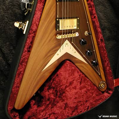 Momose MFV-CM-SP'20/NJ Flying V model Crotch Mahogany image 2