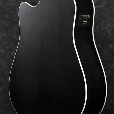 IBANEZ AW84CE-WK Dreadnought Elektro-Akustik-Gitarre wethered black image 4