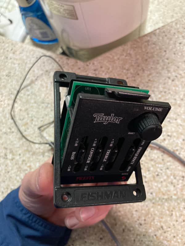 Fishman Taylor Old Style Prefix EQ Acoustic Guitar Pickup Preamp