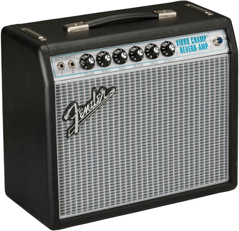 Fender '68 Custom Vibro Champ Reverb 1x10" 5-watt Tube Combo Amp image 1