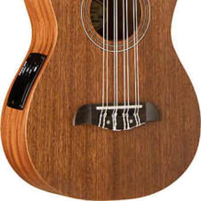 Oscar Schmidt OU28TE All Mahogany Signature "Aloha" 8-String Acoustic-Electric Tenor Size Ukulele image 3