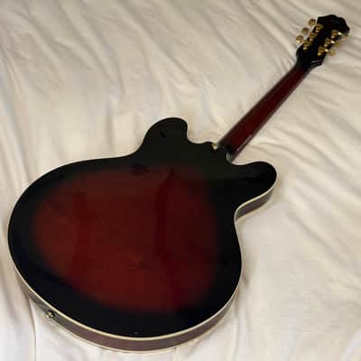 Vintage 1998 Epiphone Dot Deluxe - Made in Korea (MIK) - Cinnamon Burst (VSB) - Free Pro Setup image 15