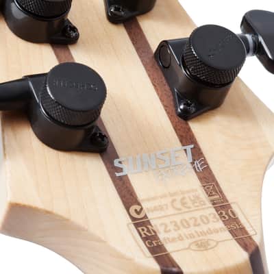 Schecter Sunset-6 Extreme - Scarlet Burst (2571) image 16