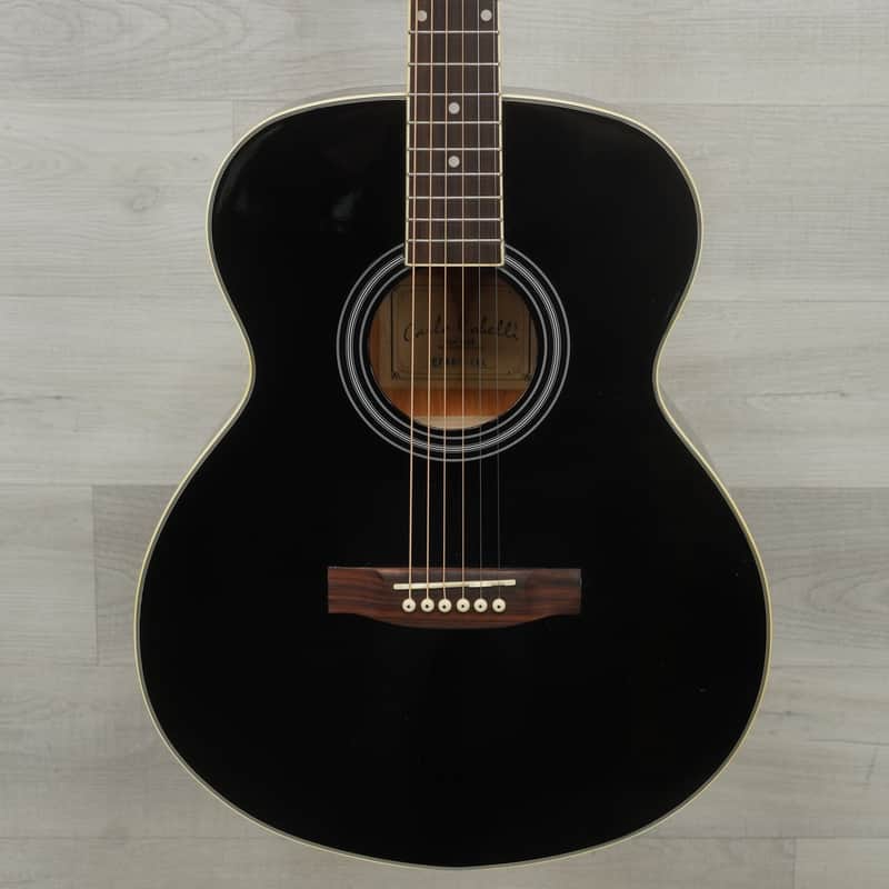 Used Carlo Robelli CF4000 Laminate Top Acoustic Guitar Black image 1