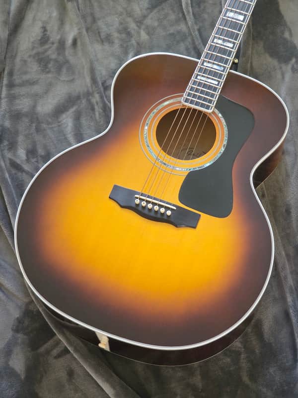 1999 Guild USA JF65-AB Jumbo Acoustic Guitar - Antique Burst Finish + Original Hard Case image 1