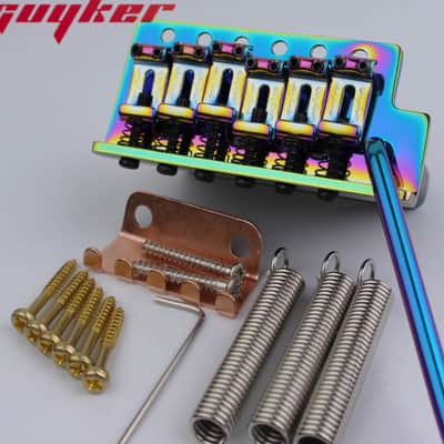Guyker Tremolo Control Knobs Tuners package 2021 Chameleon Rainbow image 1