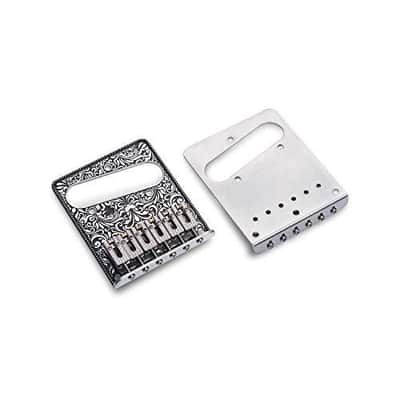 6 String Saddle Bridge Plate for Tele Style Guitars image 4