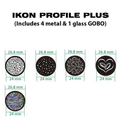 Eliminator American DJ IKON PROFILE Plus 40W White LED DMX RDM GOBO Projector image 9