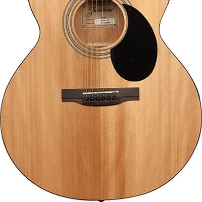 Jasmine S34C Orchestra & Auditorium Venetian Cutaway Spruce Top 6-String Acoustic Guitar w/Hard Case image 2