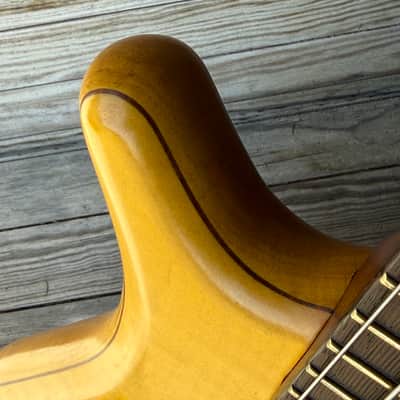 2006 Warwick Corvette FNA Jazzman 5 String with Bag - Honey Violin Oil image 10