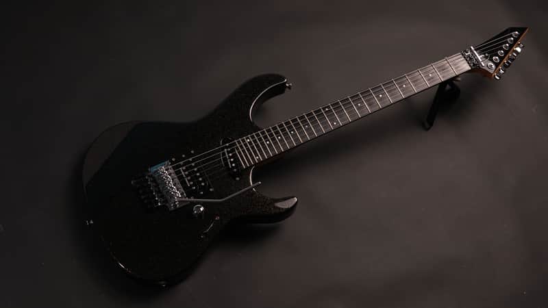 Edwards E-MV-125FR Custom Color Order – Japan – Black w/ Gold Sparkle – Excellent image 1