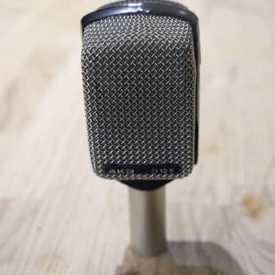 AKG D12 E Cardioid Dynamic Microphone 1970s - 1980s - Black / Silver image 1
