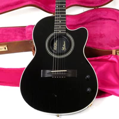 1990 Gibson Chet Atkins SST - Black Ebony Finish - Original Case image 2