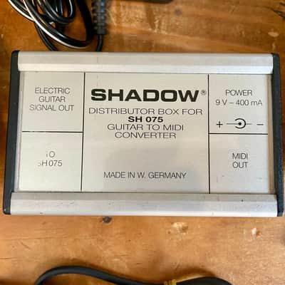 Shadow SH-075 Midi Synth Unit w/Distributor Box & Converter/Controller Unit With Hexaphonic Pickup 1980’s-90’s - Sliver Black image 3
