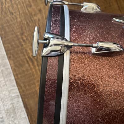 Gretsch 60’s Progressive Jazz Burgundy Sparkle Drum Set image 8