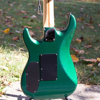 Fender HM Strat 1980s Green Flame image 4
