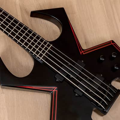 2009 BC Rich Widow WMD 5-String Bass w/ P-Style Pickups & Active Preamp, Black Onyx image 7