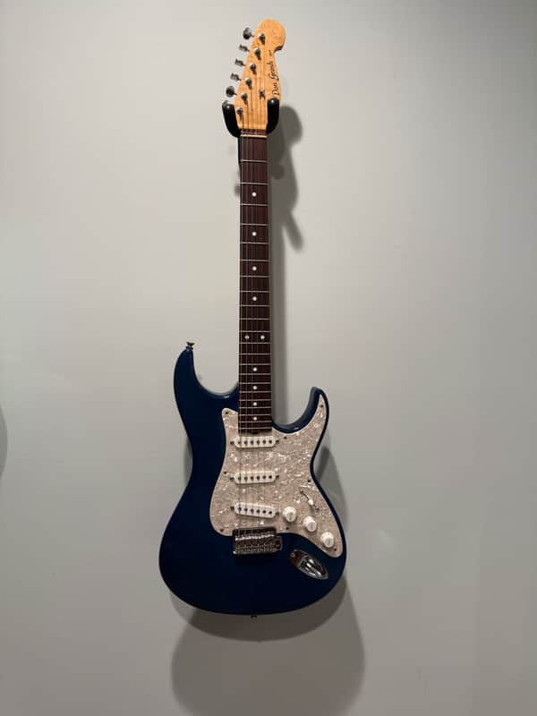 Don Grosh Bent top electric guitar hand made in the USA ohsc aged lake placid blue Trans blue image 1