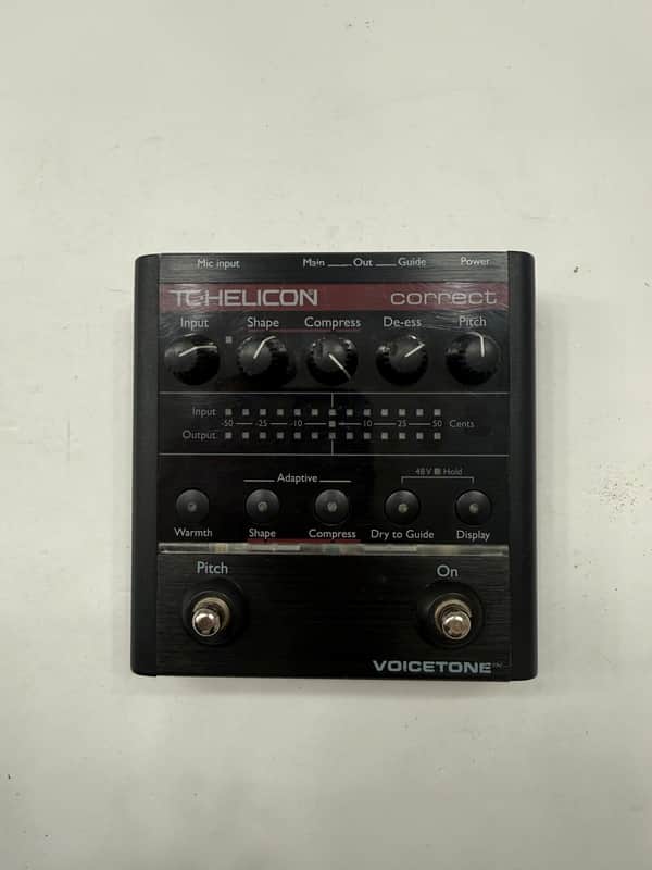 TC Helicon Voicetone Correct Correction Vocal Effect Pedal + Power Supply image 1