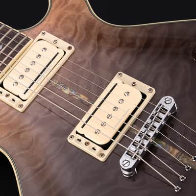Michael Kelly Mod Shop Patriot Instinct Duncan, Blue Fade, Quilt Maple Yop, Mahogany Body image 3