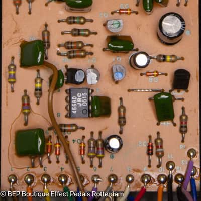 Boss OD-1 Overdrive 1980 Japan s/n 9900 Silver Screw Long Dash with JRC4558D op amp image 11