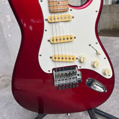 1987 Fender Made in Japan Stratocaster Kahler tremolo- Red Sparkle image 1