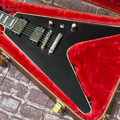 Epiphone Flying V Prophecy 2024 Black Aged Gloss w/ UPGRADED GIBSON CASE New Unplayed 6lbs12oz #158 image 6