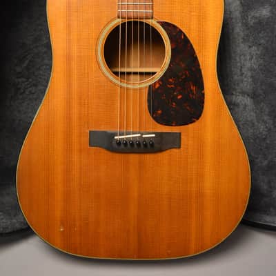 1966 Martin D-18 Dreadnought Acoustic Guitar Natural w/HSC image 2