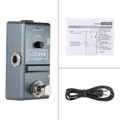 Rowin LN-332 Looper NANO Series Guitar Effect Micro Pedal with USB +WAV True Bypass + USB Cable image 3