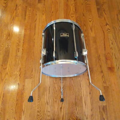 Pearl Export 16 X 16 Floor Tom On Legs, Gloss Black Mint Condition! image 5