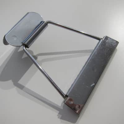 Gibson Acoustic 12 String Guitar Tailpiece Authentic Vintage Part Circa-1960s-Chrome image 1