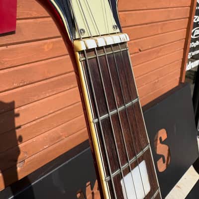60's Silvertone Teisco Hollowbody Guitar - Red image 5