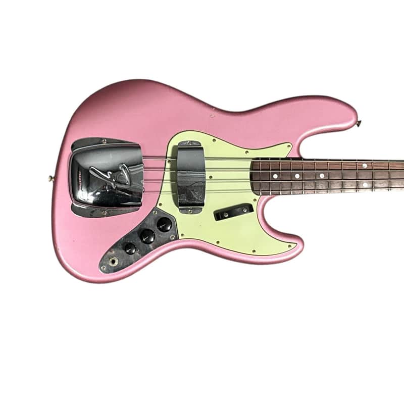 Fender Custom Shop Journeyman 1965 Jazz Bass, Faded Burgundy Mist/Rosewood 9.5 LBS *IN STOCK* image 1