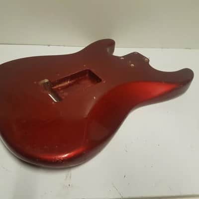 1969 FENDER STRATOCASTER BODY USA - CANDY APPLE RED image 7