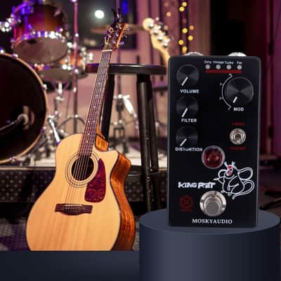 Mosky Audio king rat Fuzz Distortion Pedal,4-Mode Distortion Effects Unit with Volume/Filter/Tone Controls, LM308/OP07DP Switch (Price includes the import duty for US buyer) image 3