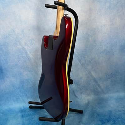 2010 Fender Japan AJB Aerodyne Jazz Bass Old Candy Apple Red, MIJ image 19