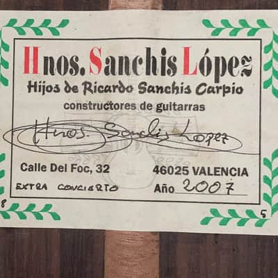 Hermanos Sanchis Lopez "Extra Concierto" 2007 - great guitar with lots of power and great quality of sound + video! image 12