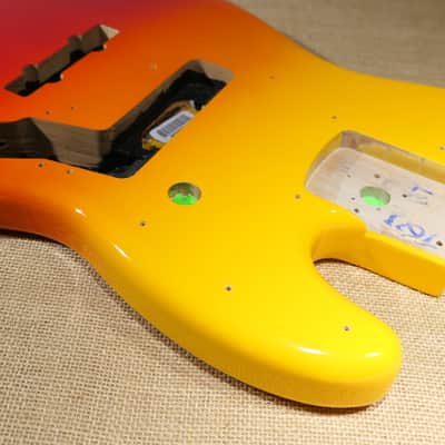 Body Tequila Sunrise Genuine 2025 Fender Player II Modified Active Jazz Bass V image 7