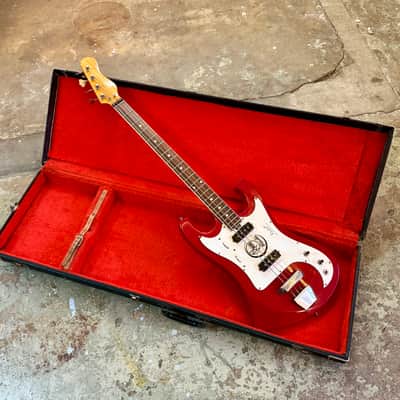Vintage 1960s Eko Tonemaster Crucianelli Guitar Red Sparkle Made