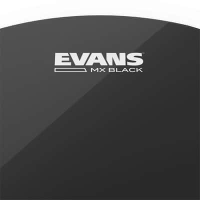 Evans TT10MXB MX Black Marching Tenor Drum Head 10 inch image 2