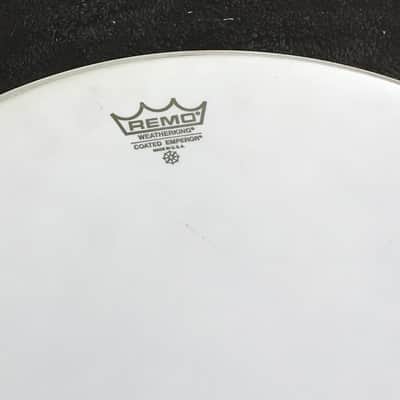 Pearl Logo 18”Black Gloss W/O’ring & REMO Coated Emperor 2 Head Bundle image 5