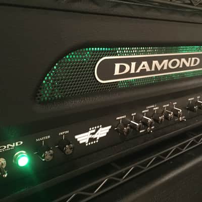 Diamond Amplification Half Stack F4 100w all tube head 4x12 ca b vin. 30's MUST GO! image 1