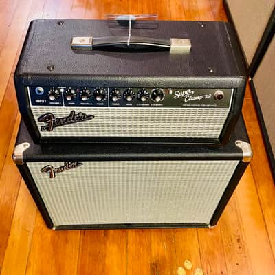 FENDER SUPER CHAMP X2 AMP HEAD + DT-112 GUITAR CAB W/ MOJOTONE BV30 SPEAKER & FOOTSWITCH image 3