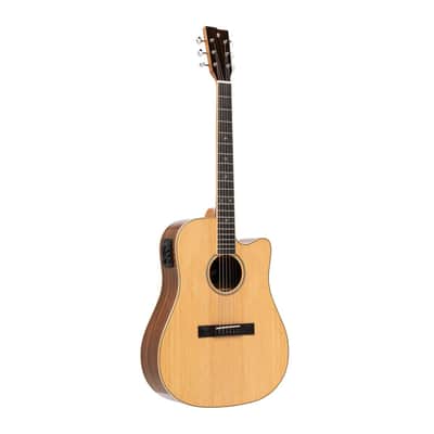 Stagg SA45 DCE-AC 45 Series Dreadnought Cutaway Acoustic-Electric Guitar image 1