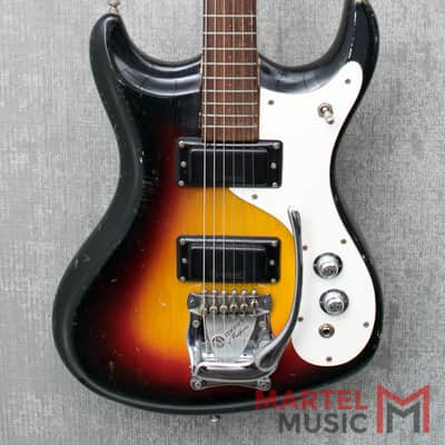 Used 1965 Mosrite Ventures II German Carve Body 3-Tone Burst image 2