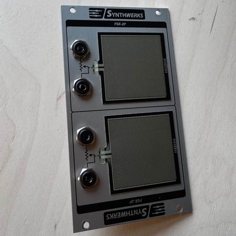 Synthwerks FSR-2P dual passive force sensing resistor module with reversible panel Eurorack image 1