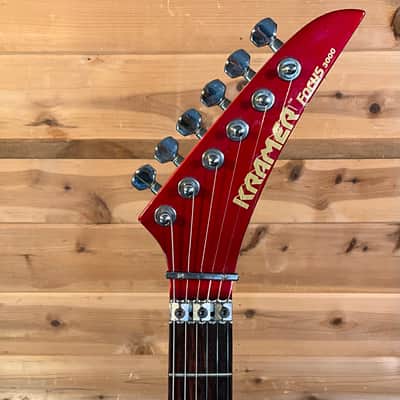 Kramer 1980s Focus 3000 Electric Guitar USED - Candy Apple Red image 3