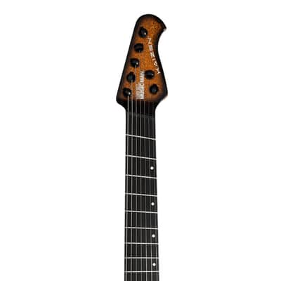 Ernie Ball Music Man Kaizen 7 7-String Guitar - Ember Burst - Open Box image 5